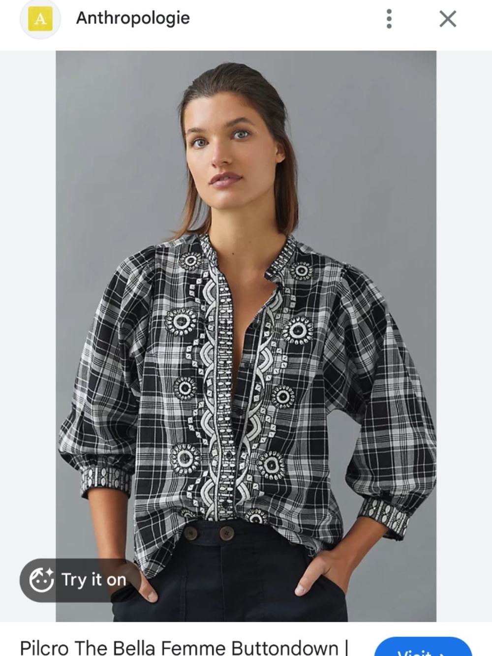 Anthropologie Bella Buttondown